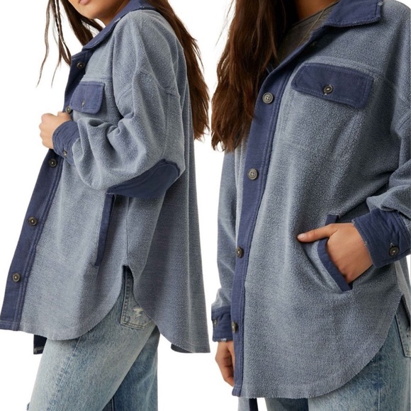 Free People We the Free Ruby Fleece Shirt Jacket - Picture 2 of 10